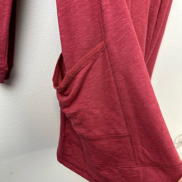 Horny Toad Hideout Cowl Neck Long Sleeve Dress Small Red - Picture 5 of 12